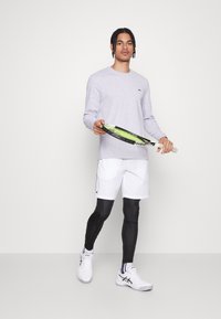 Lacoste Sport LONG SLEEVES SPORTS T-SHIRT COTTON - Ilgarankovis viršutinės dalies drabužis - silver chine