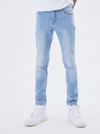 Name it - NKMTHEO PANT - Oprijete (skinny) kavbojke - light blue denim Miniaturna slika 1