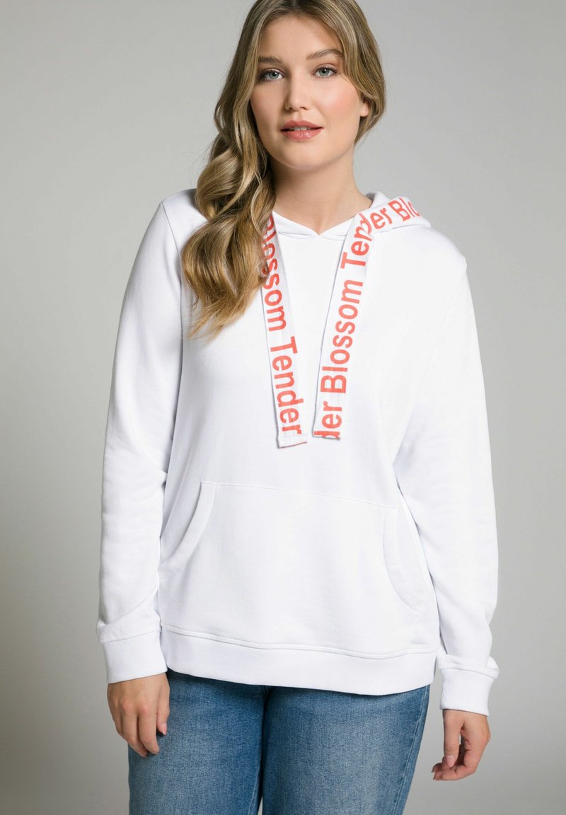 Damen Sweatshirts | Ulla Popken Kapuzenpullover offwhite/weiß - OU88441 Damen Sweatshirts | Ulla Popken Kapuzenpullover offwhite/weiß - OU88441