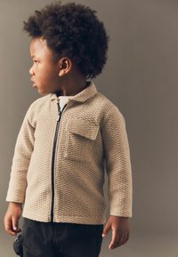 Next ZIP - Strickjacke - stone