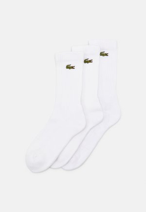 Lacoste CHAUSSETTES UNISEX 3 PACK  - Calze - white