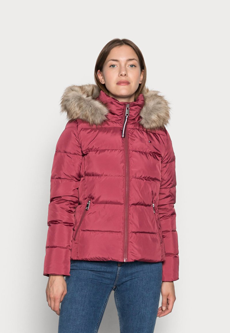 Tommy Hilfiger BAFFLE DOWN BOXY Down jacket misty red/light pink