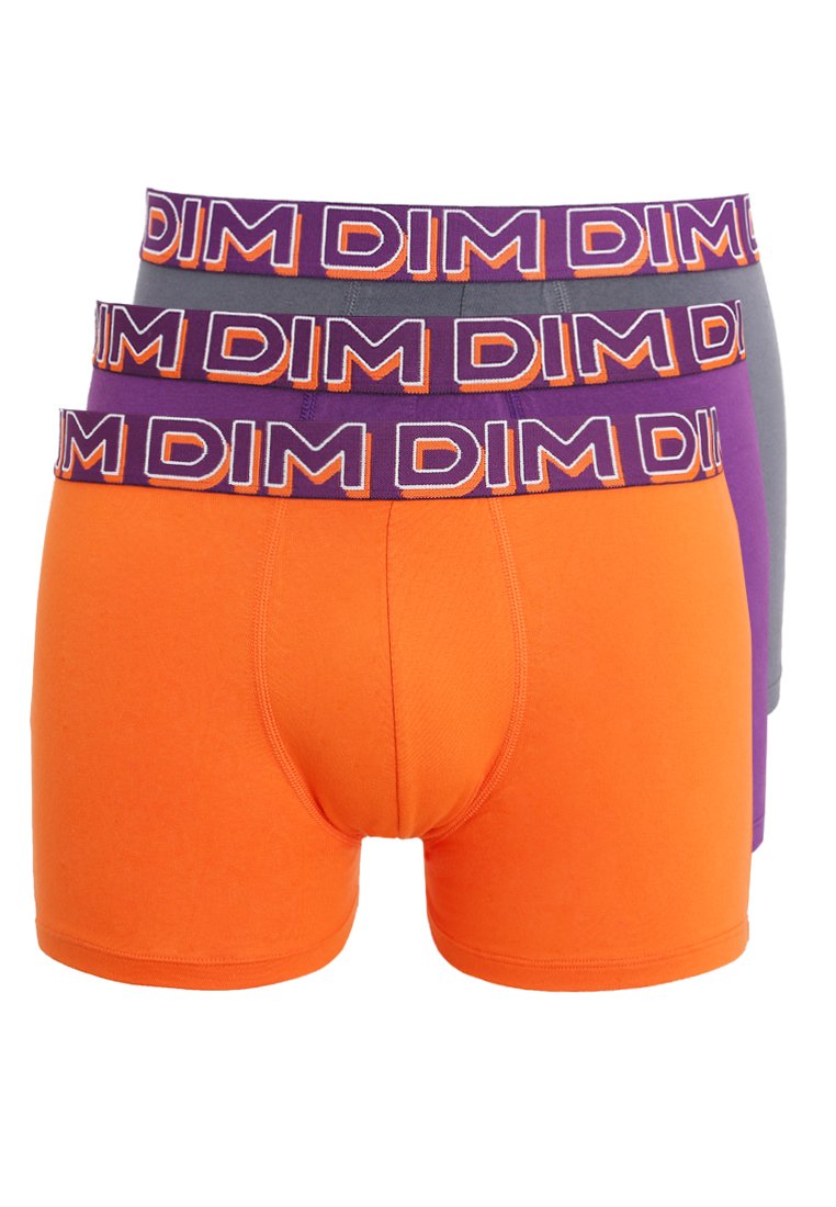 DIM POWER FULL 3 PACK - Boxers - cassis/orange/grey lead/violet ...