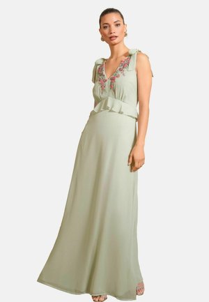 REGULAR FIT - EMBROIDERED RUFFLE DETAIL - Galajurk - green