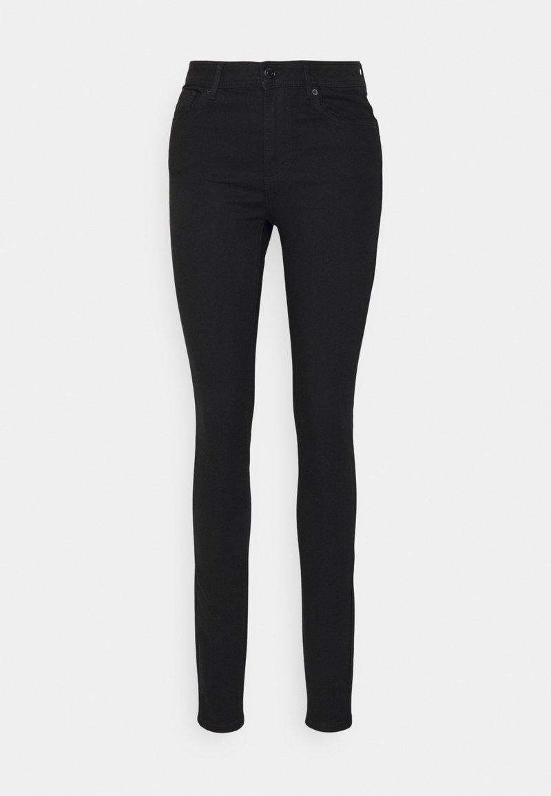 Vero Moda Tall VMTANYA PIPING - Calças de ganga de corte skinny - black