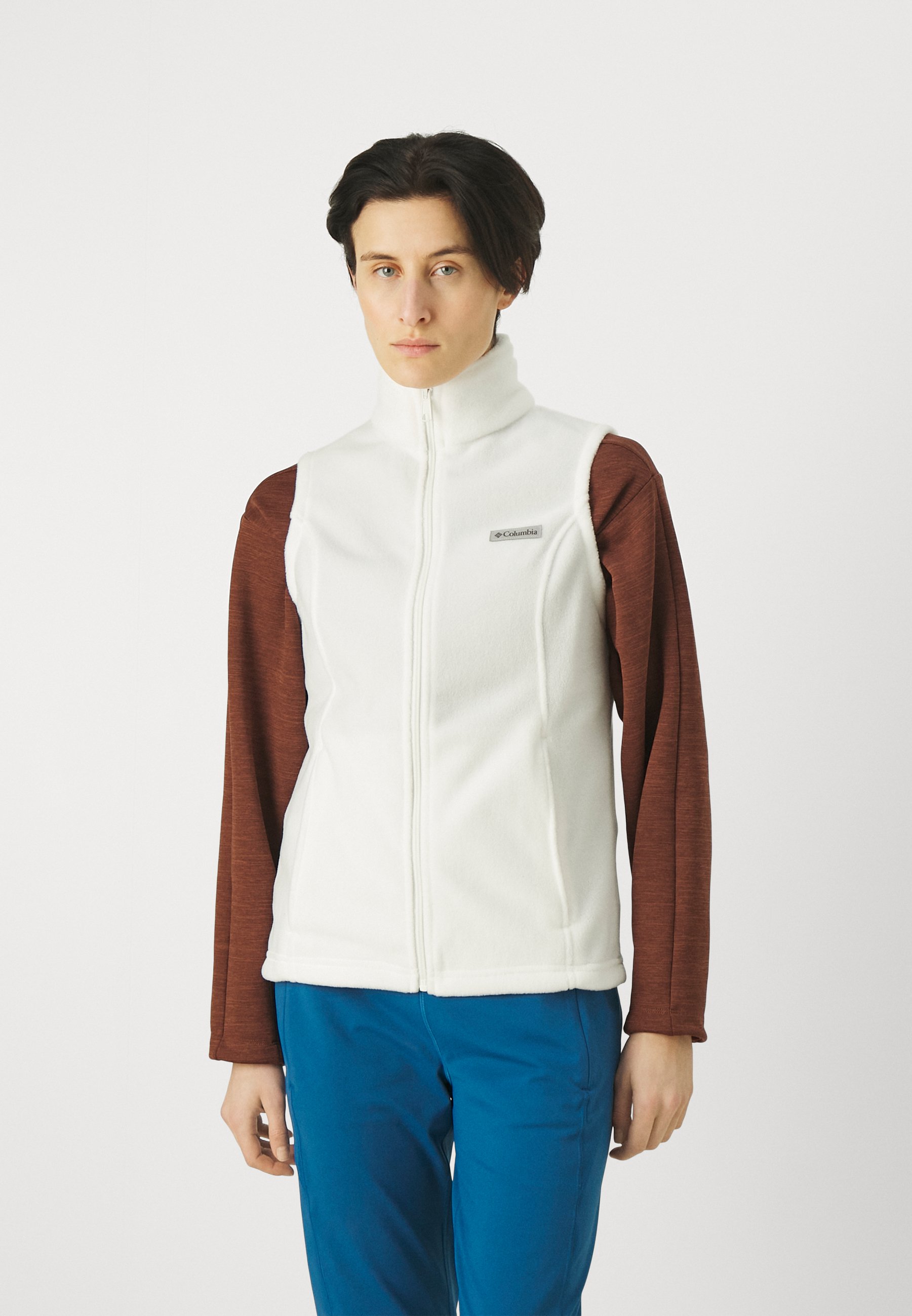 Columbia Women's Benton Springs Fleece Vest – Sea Salt, 250g MTR Fleece, Zippered Pockets, Regular Fit