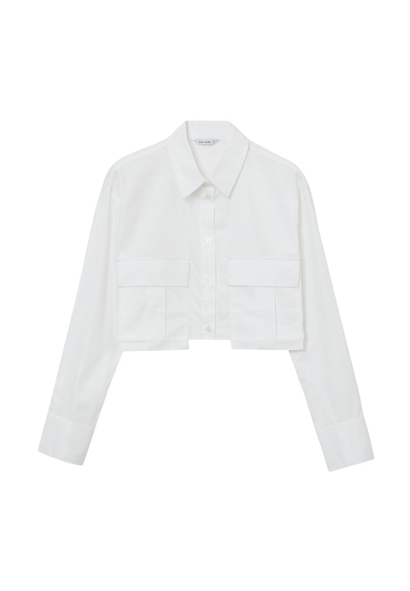 Calliope CROP CON TASCONI  - Camicia - bianco