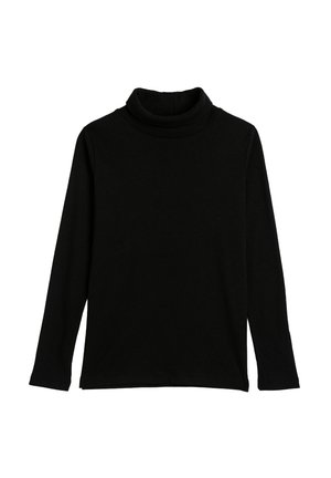 TURTLE NECK BASIC - Camiseta de manga larga - black
