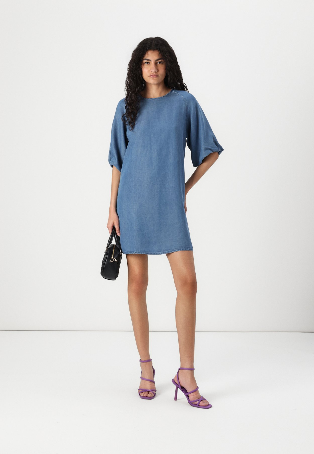 ONLPEMA PUFF SLEEVE MIDI DRESS