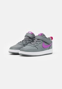 Nike Sportswear COURT BOROUGH 2 UNISEX - Sneakers - smoke grey/purple/watermelon/white