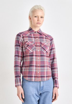 SLIM WESTERN - Nööpidega pluus - mauvewood