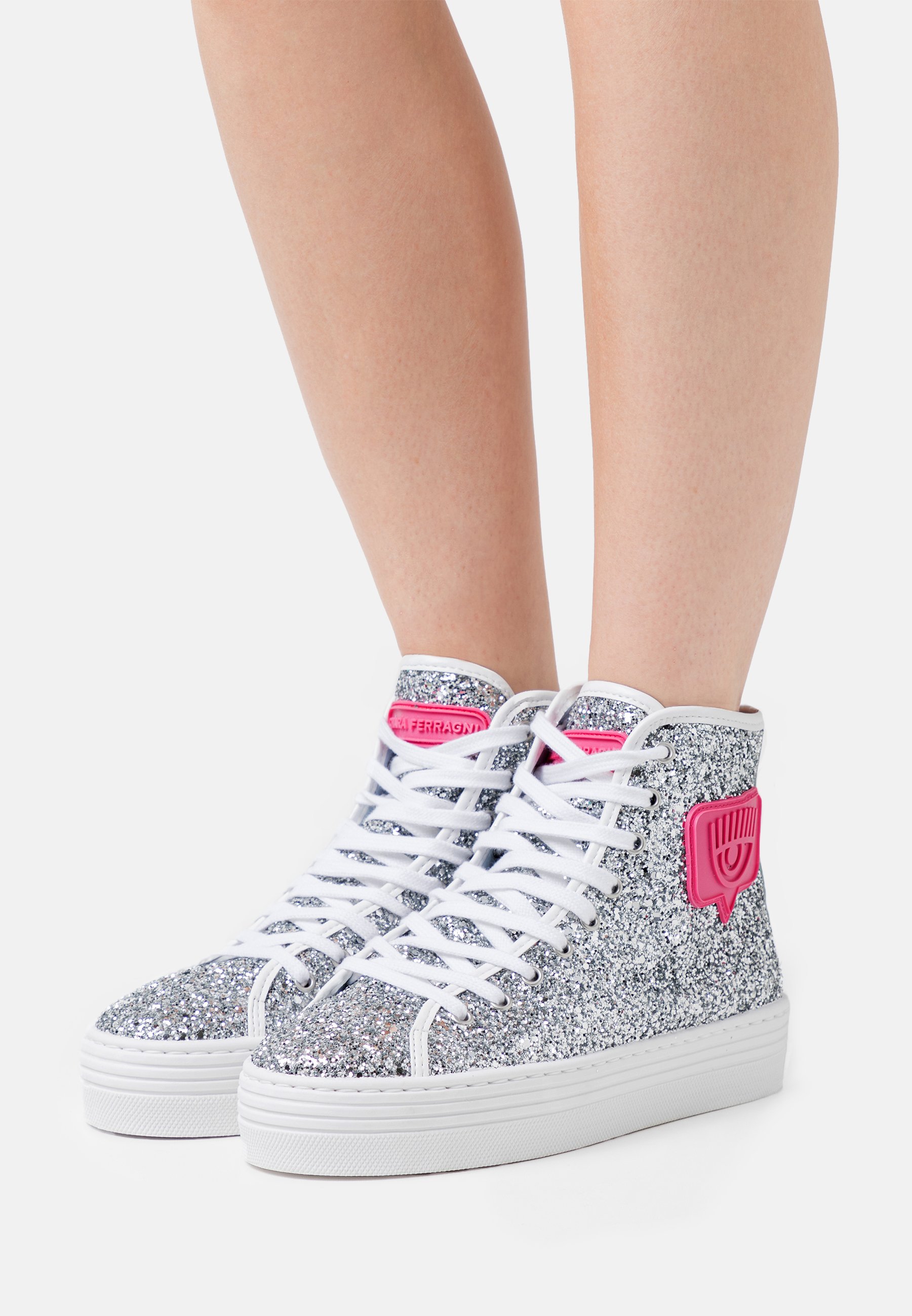 CHIARA FERRAGNI Zapatillas altas - silver/plateado - Zalando.es