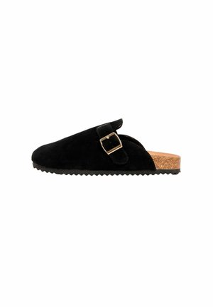 REGULAR FIT - BUCKLE  COMFORT  - Šľapky - black