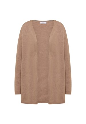 Cecil, OFFENER CARDIGAN IN LANGER PASSFORM - Gilet - creamy mocha melange