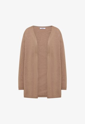 Cecil, OFFENER CARDIGAN IN LANGER PASSFORM - Gilet - creamy mocha melange