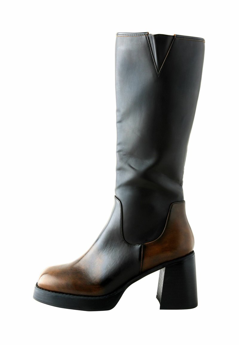 Next FOREVER COMFORT REGULAR FIT - Plateaustiefel - chocolate brown square toe