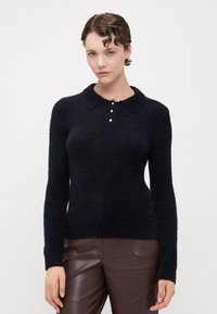ONLY Tall ONLPETRA POLO BLING - Camisola - black
