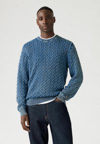 Levi's® PRESIDIO CREW CABLE PIRATE  - Trui - cable rib pirate bla