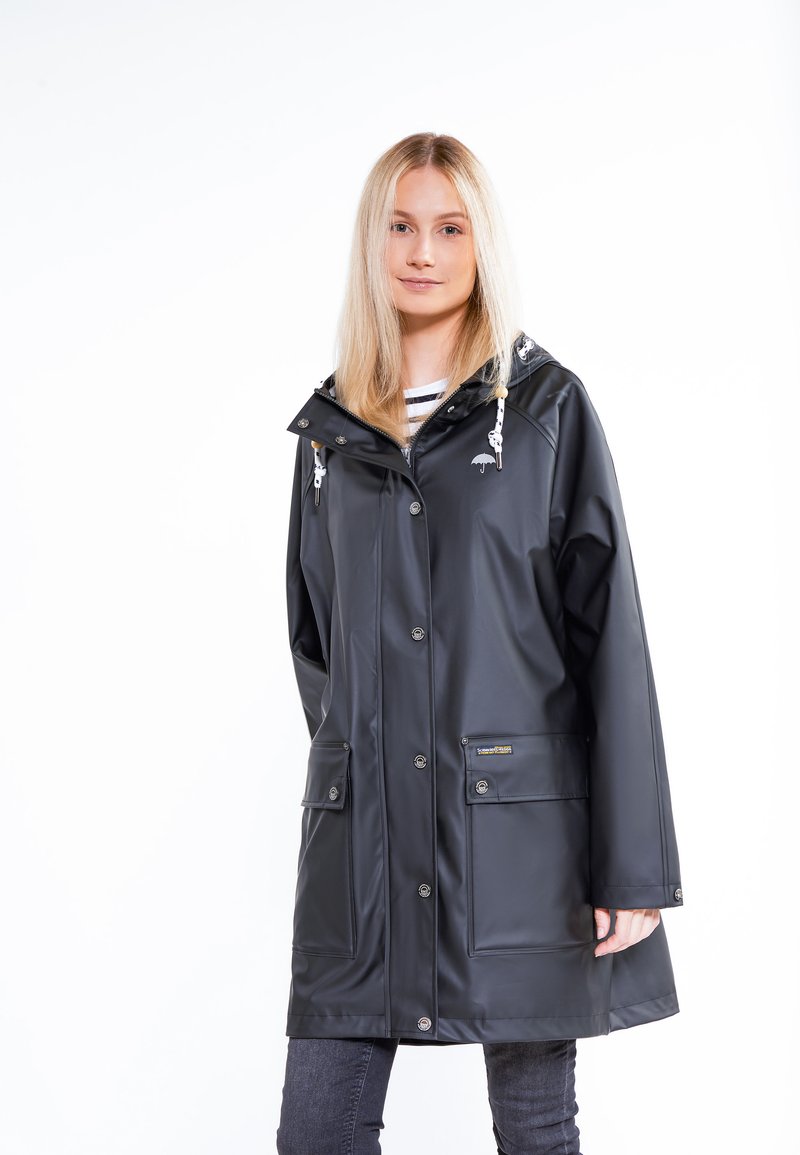 SCHMUDDELWEDDA Giacca Impermeabile E Antivento Donna - Parka Mezza Stagione Con Cappuccio