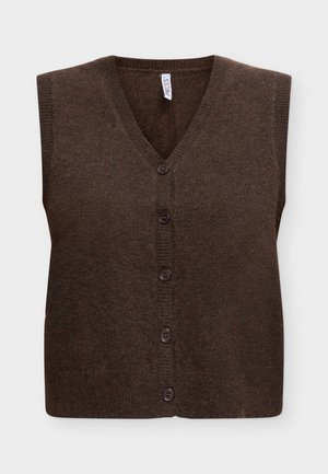 Pieces, PCSALLY - Veste sans manches - hot fudge