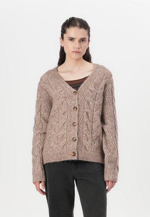 PCNINA V NECK CARDIGAN - Gilet - fossil