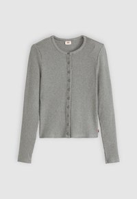 RORY BUTTON UP - T-shirt à manches longues - dark heather gray bros