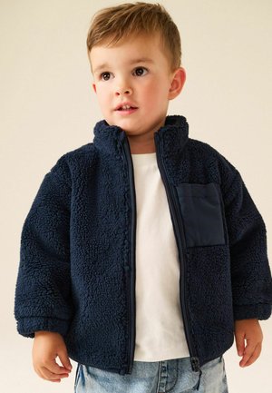 Next, REGULAR FIT - ZIP THRU FLEECE - Fleecejakke - navy