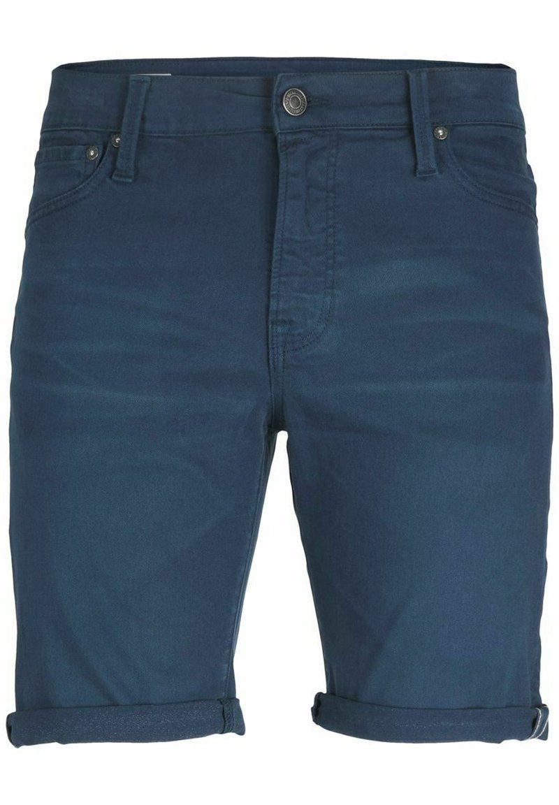 Jack & Jones RICK ICON AMA - Jeans Shorts - navy blazer/dunkelblau ...