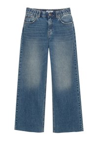 WIDE-LEG WITH ELASTICATED WAISTBAND -  BAGGY - Relaxed fit -farkut - blue denim