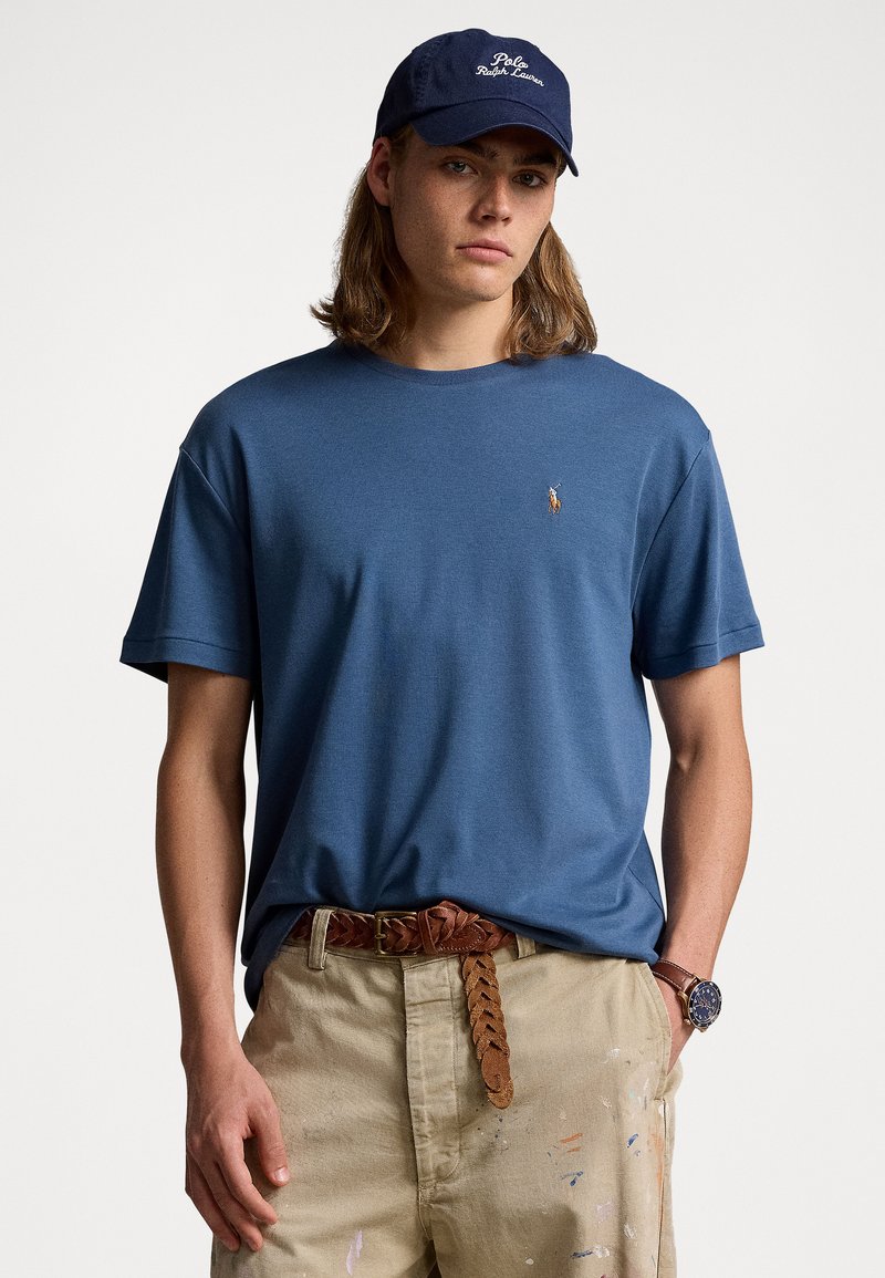 Polo Ralph Lauren CUSTOM SLIM FIT SOFT COTTON T-SHIRT - Navadna majica - clancy blue