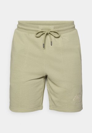 Lys grønne bomuldsshorts med elastisk talje, justerbar snor og forlommer. Har broderet logo-detalje.