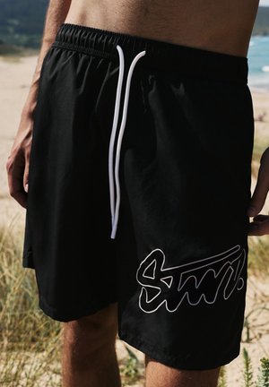 PULL&BEAR, STWD - SWIM SHORTS - Zwemshorts - black
