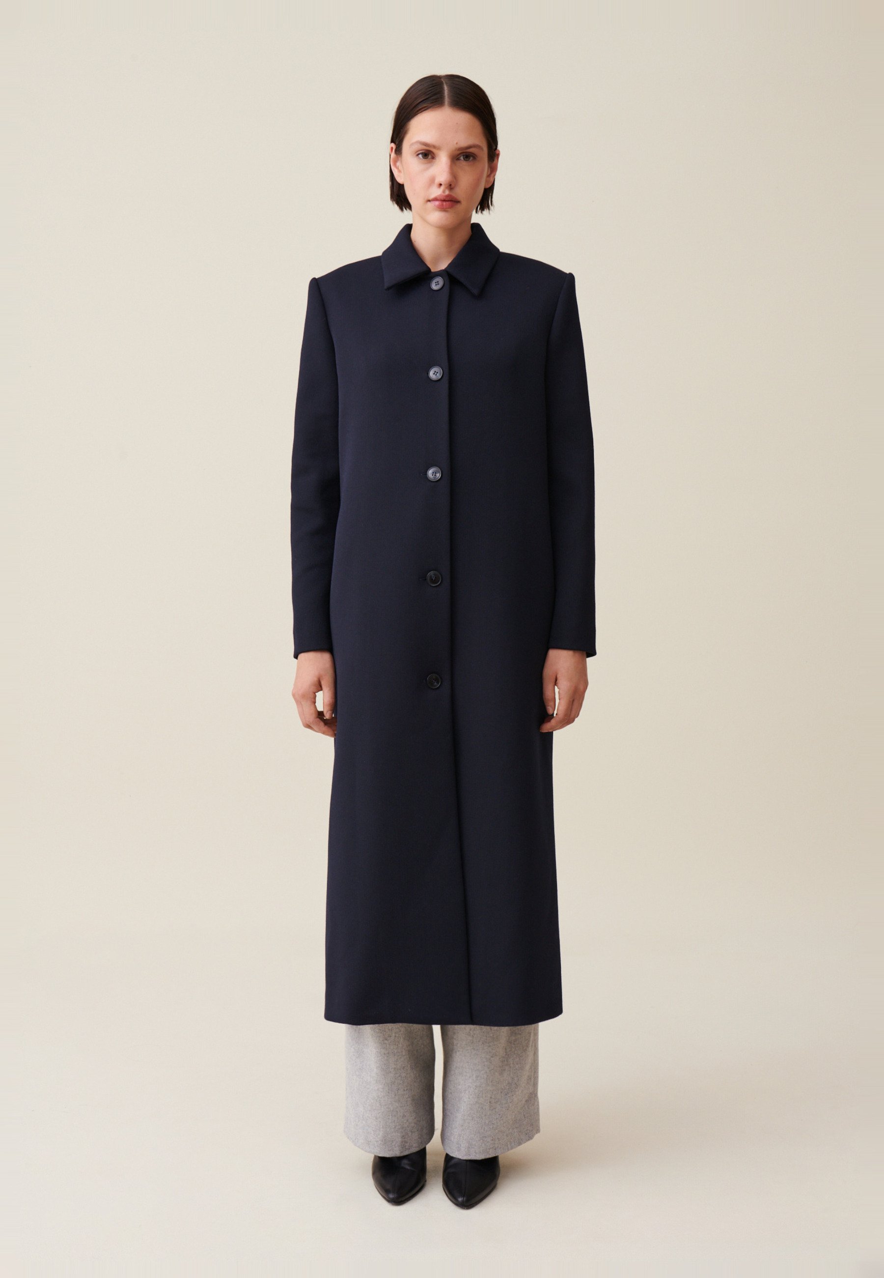 Claudie Pierlot GRAZIE - Cappotto classico - marine/blu Claudie Pierlot GRAZIE - Cappotto classico - marine/blu