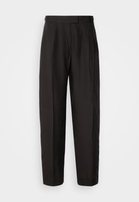 EDIE HIGH RISE TAILORED WIDE LEG - Trousers - black