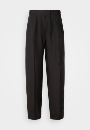 Scotch & Soda EDIE HIGH RISE TAILORED WIDE LEG - Auduma bikses - black