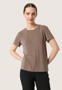 Soaked in Luxury CREW-NECK - Základné tričko - morel