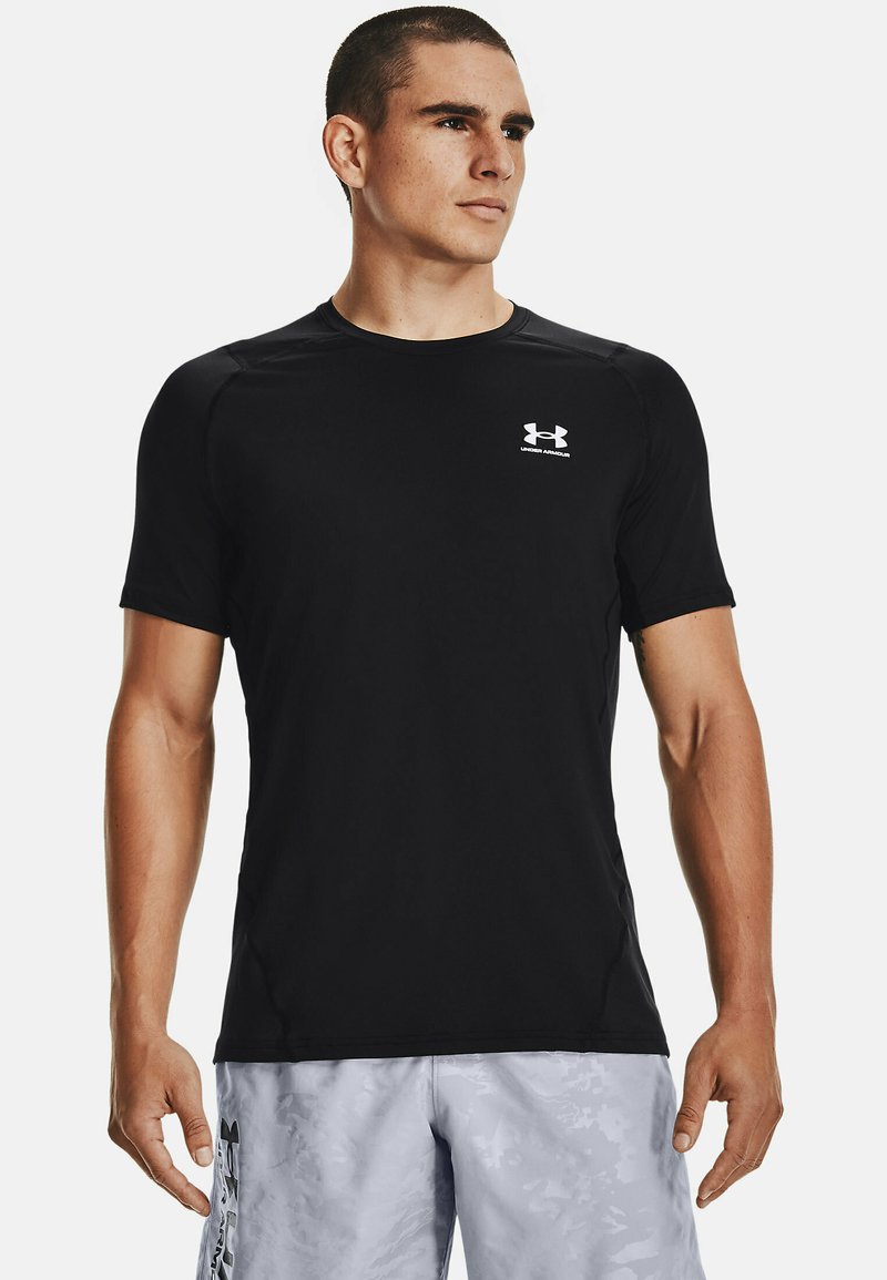 Under Armour - FITTED - Sportiniai marškinėliai trumpomis rankovėmis - black, Padidinti