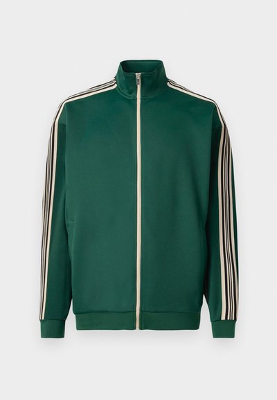 ONSRIBER RLX LS STRIPE - Sweat zippé - dark green