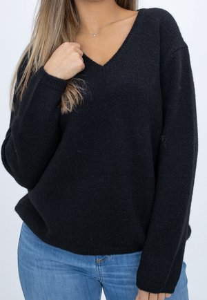Strickpullover - black