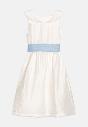 DRESS SLEEVELESS RIBBON QUALITY ATELIER - Cocktailjurk - milk/light blue