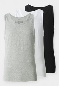 TANK 3 PACK  - Hemd - black/white/grey heather