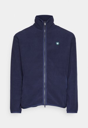 Double A by Wood Wood JAY PATCH ZIP - Fleecejakke - eternal blue