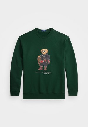 POLO BEAR FLEECE SWEATSHIRT - Mikina - fa25 moss agate holiday bear