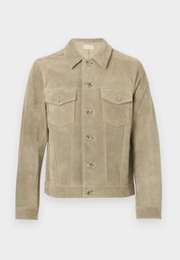 LEONIDE - Chaqueta de cuero - burnt sand