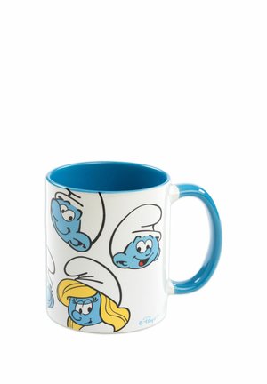 DIE SCHLÜMPFE ALLOVER - Kids' cup - weiß blau