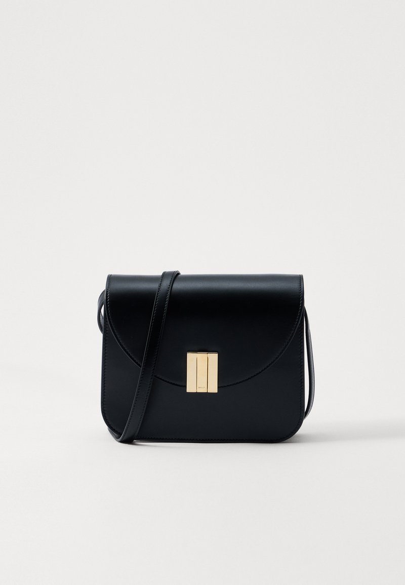 Bally OLLAM FLAP - Cross body bag - black\gold