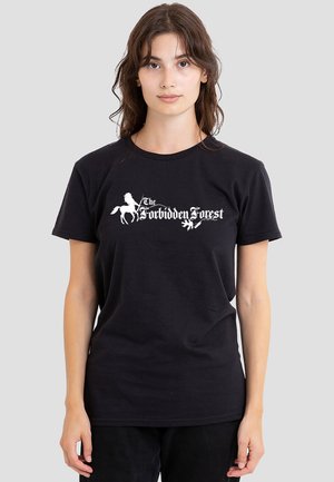 Cotton Soul, HARRY POTTER FORBIDDEN FOREST - Print T-shirt - black