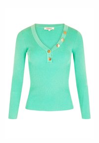 Morgan LONG-SLEEVED BUTTONS - Maglione - vert menthe