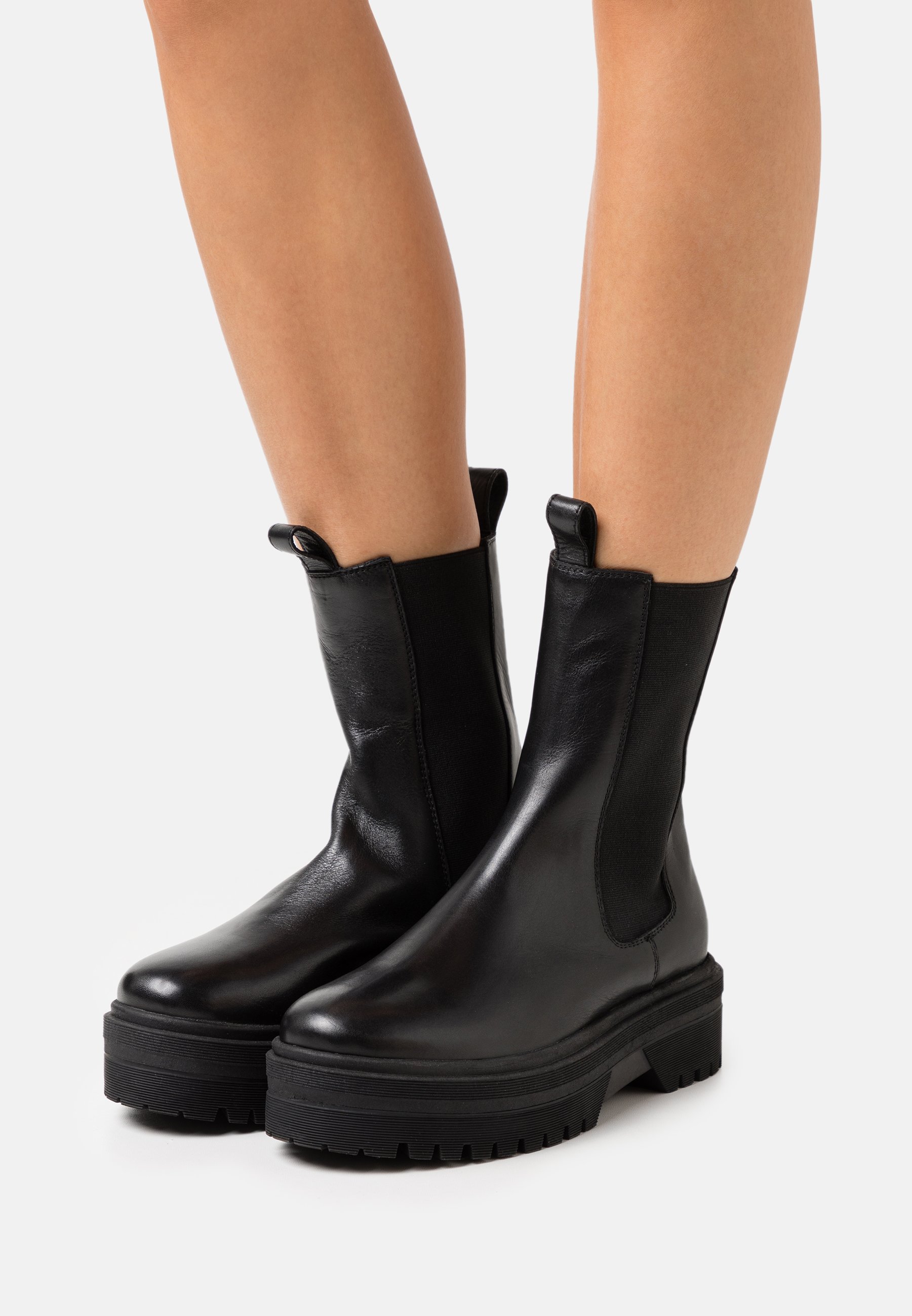 Copenhagen Shoes GOING - Plateaulaarzen - black/Zwart - Zalando.nl
