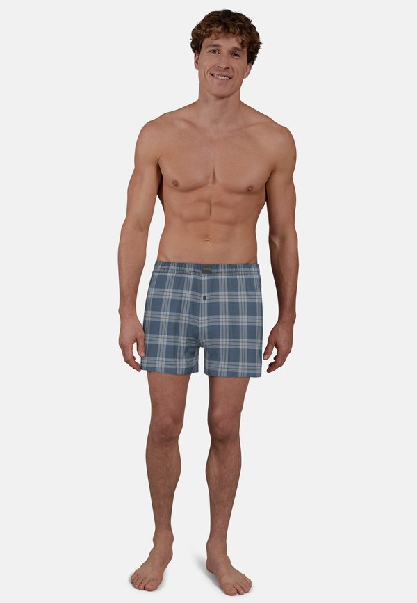 2ER PACK - Boxershorts - blau mittel karo